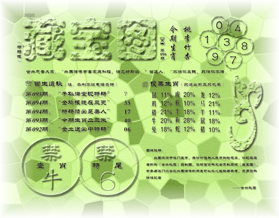 096期老《藏宝图》[图]